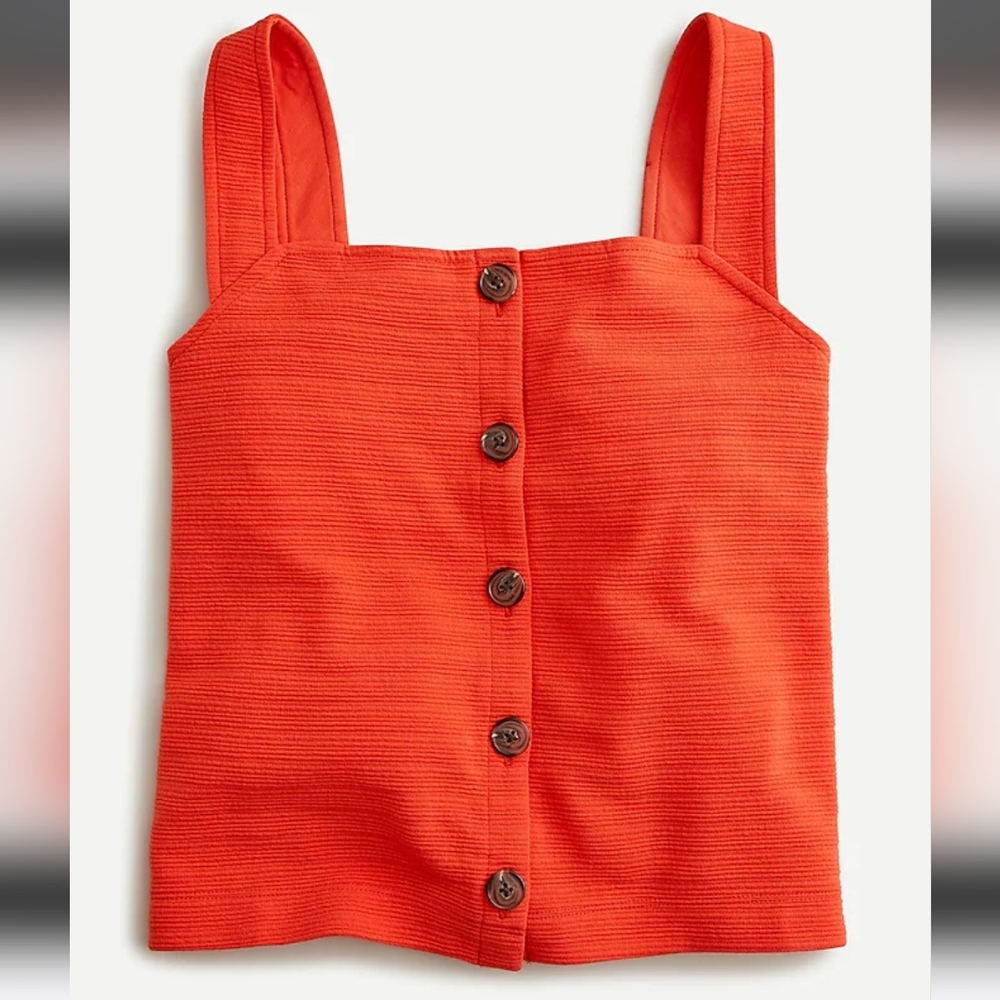 J Crew Button Front Tank